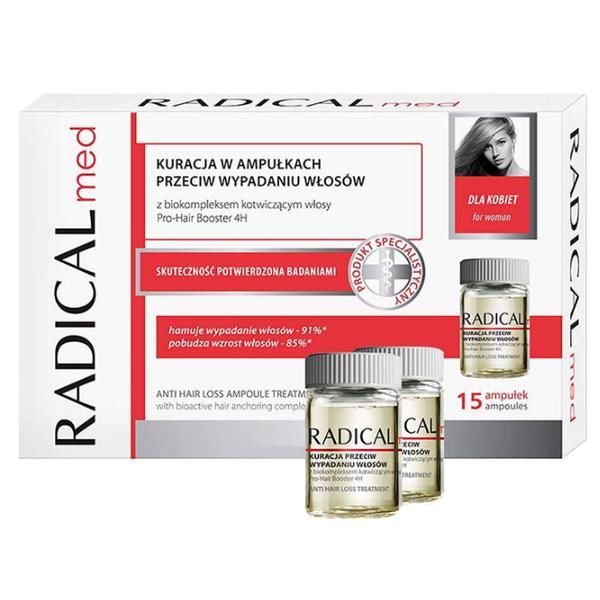 Farmona Лечение с ампули срещу косопад за жени - Farmona Radical Med Anti Hair Loss Ampoule Treatment for Women, 15 x 5мл
