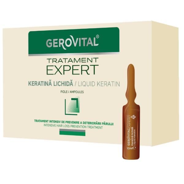 Gerovital Лечение с кератин Gerovital Liquid Keratin Expert Treatment, 10 ампули x 10 мл