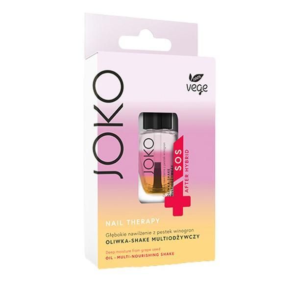 Joko Лечение за нокти - Joko 100% Vege SOS After Hybrid Nails Therapy, версия 11 Oil-Multi-Nourishing Shake, 11 мл