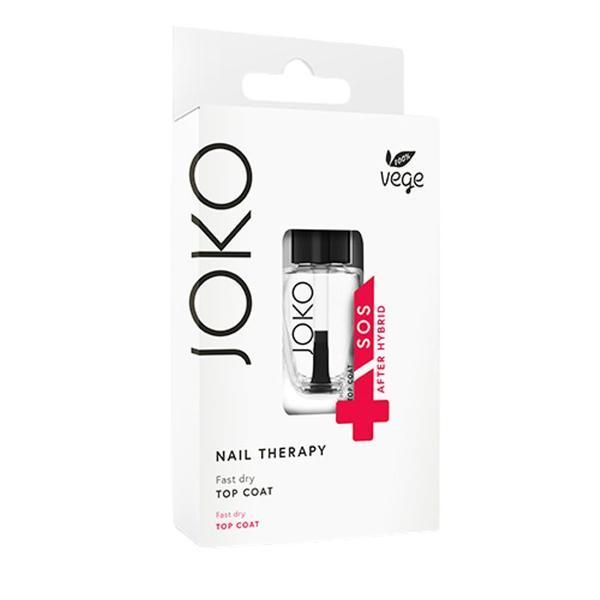 Joko Лечение за нокти - Joko 100% Vege SOS After Hybrid Nails Therapy, версия 12 Top Coat, 11 мл