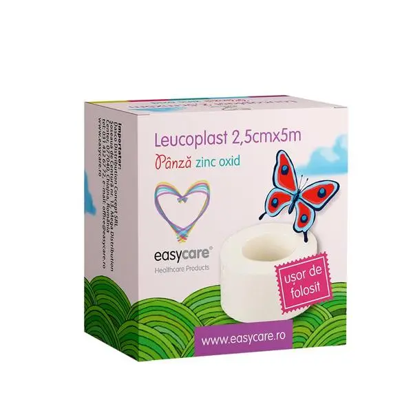 Easy Care Лейкопласт Panza ZnOx Easy Care, 2.5см x 5м