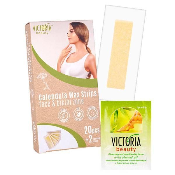 Camco Ленти за премахване на кола маска за лице с жълто Victoria Beauty Camco, 20 бр