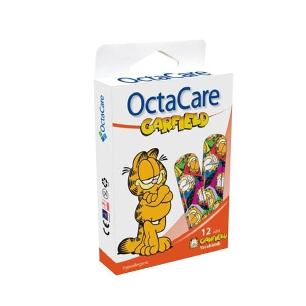 Octamed Лепенки Гарфилд за деца - Octamed OctaCare Garfield Plaster, 19 x 72мм, 12 броя