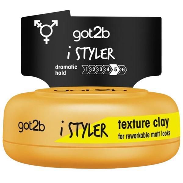 Got2B Лепило за коса - Schwarzkopf Got2b IStyler Texture Clay For Reworkable Matt Looks, 75 мл