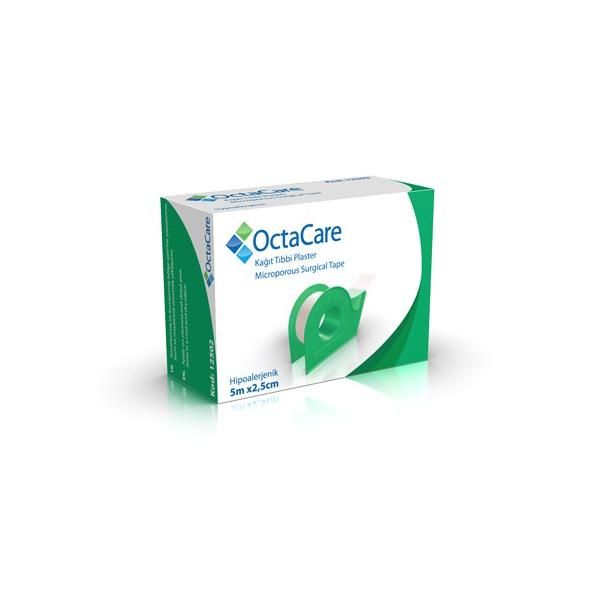 Octamed Лепяща лента на хартиена основа - Octamed OctaCare Microporous Surgical Tape, 2.5см x 5м