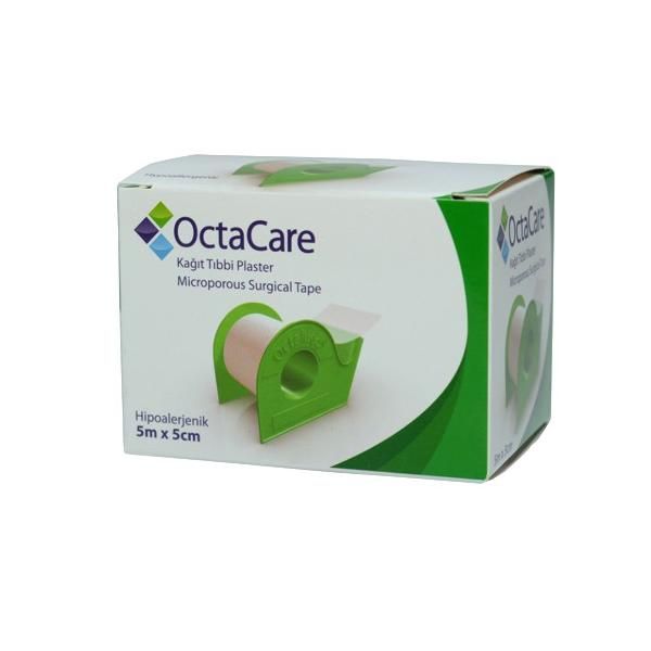 Octamed Лепяща лента на хартиена основа - Octamed OctaCare Microporous Surgical Tape, 5см x 5м