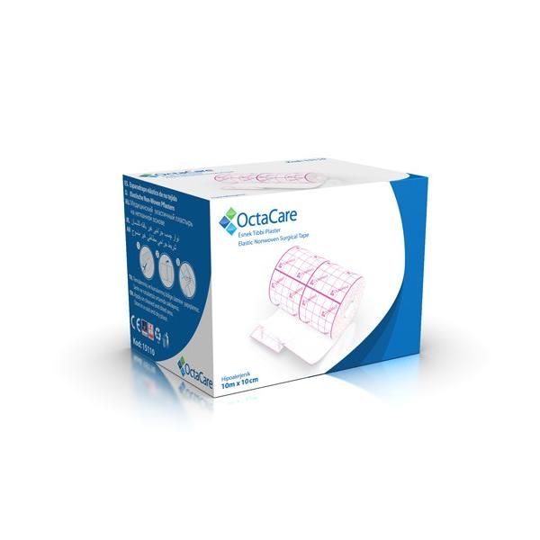 Octamed Лепяща лента на ластична основа - Octamed OctaCare Elastic Nonwoven Surgical Tape, 10см x 10м