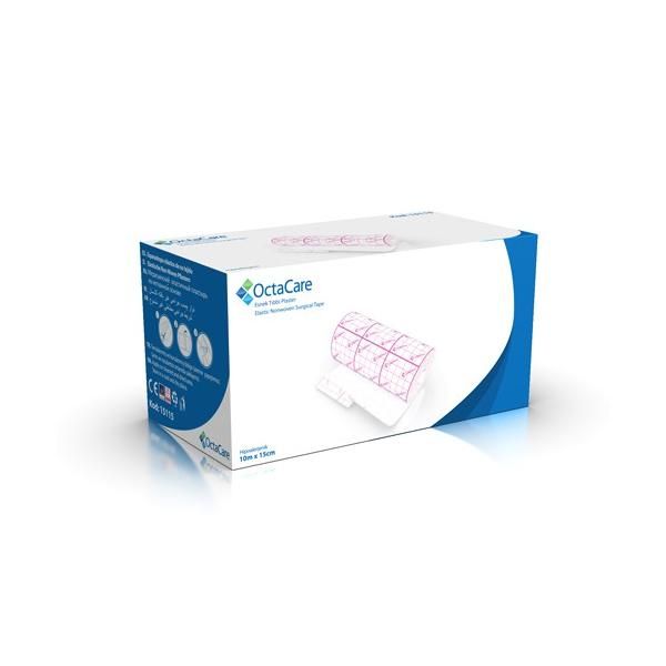 Octamed Лепяща лента на ластична основа - Octamed OctaCare Elastic Nonwoven Surgical Tape, 15см x 10м