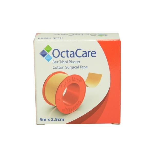 Octamed Лепяща лента на текстилна основа - Octamed OctaCare Cotton Surgical Tape, 2.5см x 5м