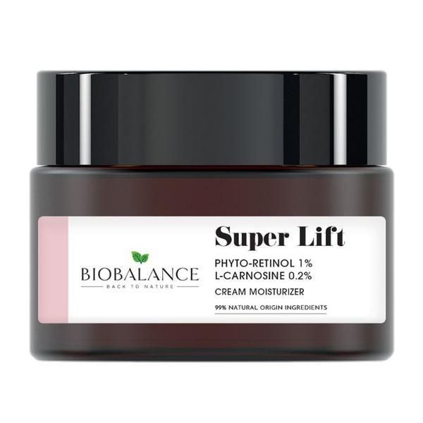 Bio Balance Лифтинг крем с фито-ретинол 1% + L-карнозин 0,2%, против пигментни петна и синя светлина - Bio Balance Super Plump Lift Cream Moisturizer, 50 мл