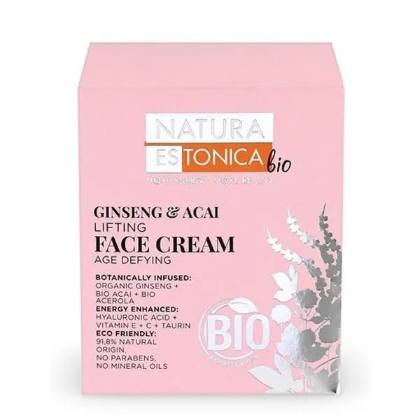 Natura Estonica Лифтинг крем за зряла кожа - Natura Estonica Ginseng &amp; Acai Lifting Face Cream, 50 мл