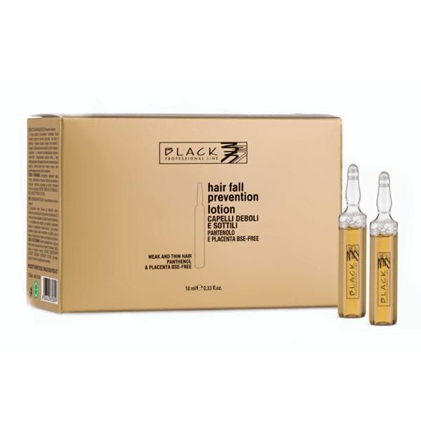 Black Professional Line Лосион против косопад - Black Professional Line Placenta and Panthenol Hair Fall Prevention Lotion, 12 x 10мл