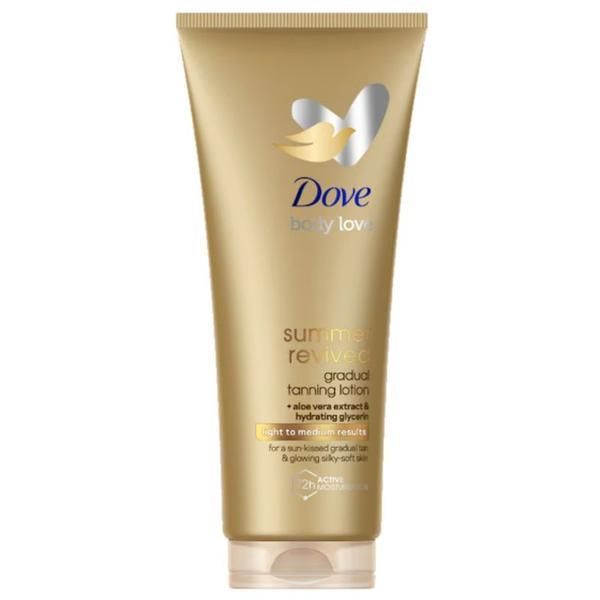 Dove Лосион за автобронзиране - Dove Body Love Summer Revived Light to Medium Results, 200 мл