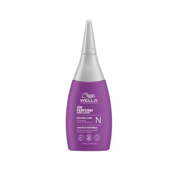 Wella Professionals Лосион за къдрене за естествена или устойчива коса - Wella Professionals Pro+ Perform Perm Lotion - N (Natural Hair), 75 мл