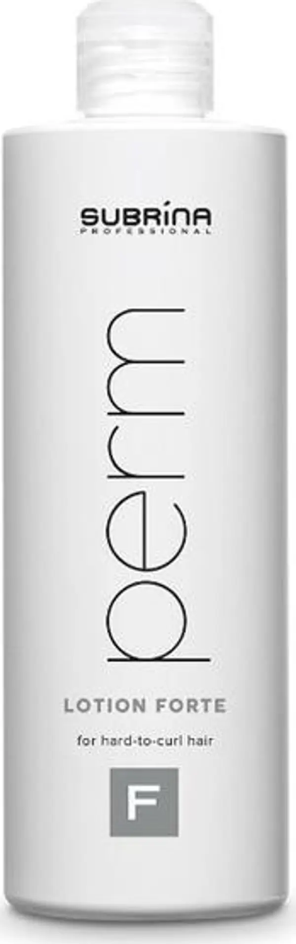 Subrina Лосион за къдрене за трудна за къдрене коса - Subrina Professional Perm Lotion Forte F, 450 мл