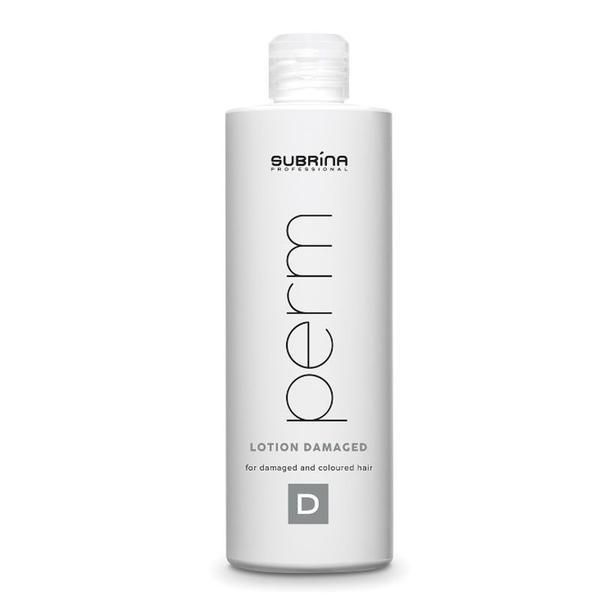 Subrina Лосион за къдрене за увредена или боядисана коса - Subrina Professional Perm Lotion Damaged D, 450 мл