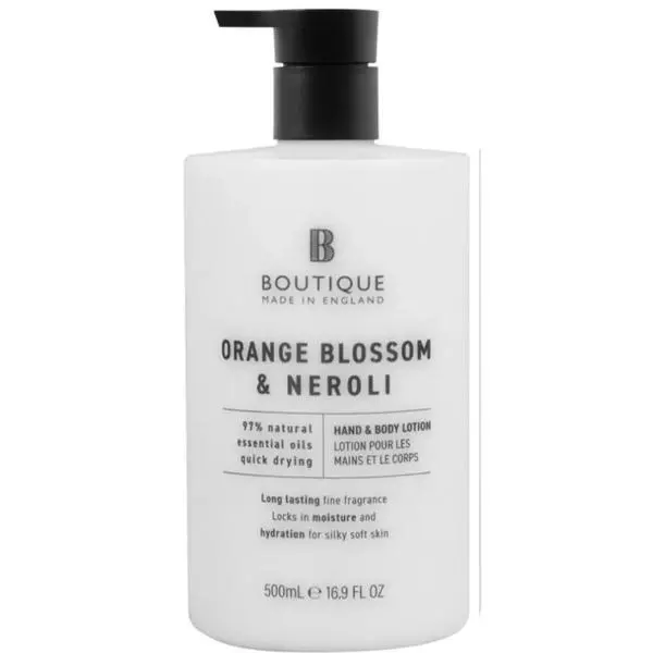 Boutique Лосион за ръце и тяло с аромат на портокалов цвят и нероли - Boutique Hand &amp; Body Lotion, 500 мл
