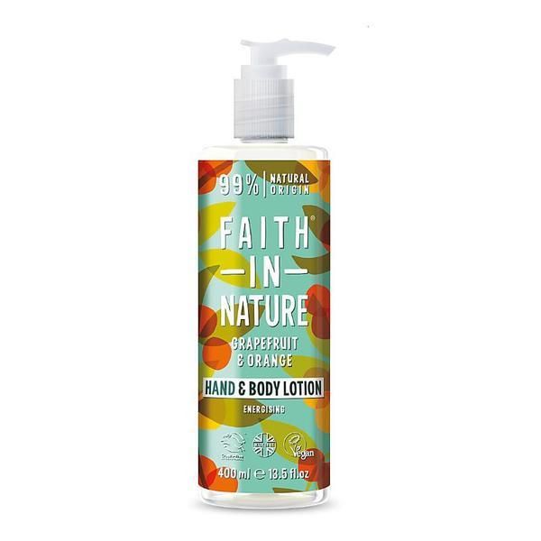 Faith in Nature Лосион за ръце и тяло с грейпфрут и портокал - Faith in Nature Grapefruit &amp; Orange Hand &amp; Body Lotion, 400 мл
