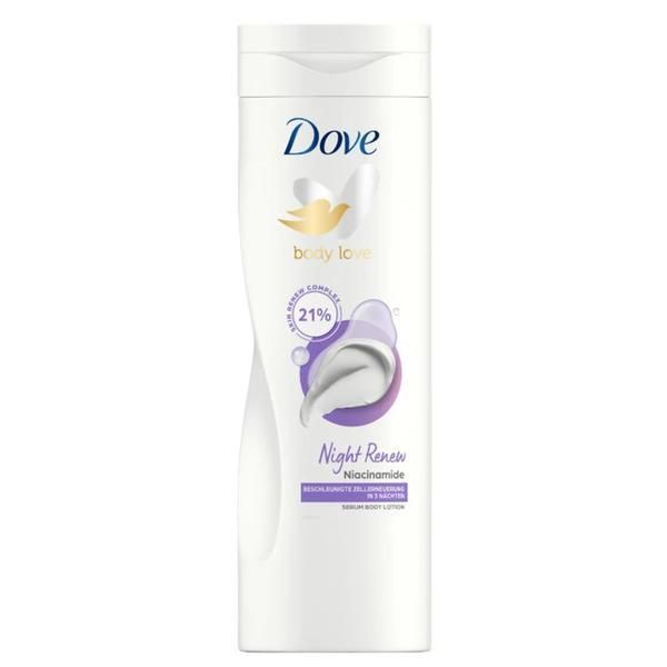 Dove Лосион за тяло - Dove Body Love Night Renew Niacinamide Serum Body Lotion, 400 мл