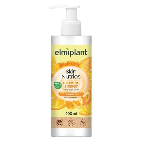 Elmiplant Лосион за тяло с екстракти от витамин С и органична куркума - Elmiplant Skin Nutries Glowing Energy, 400 мл