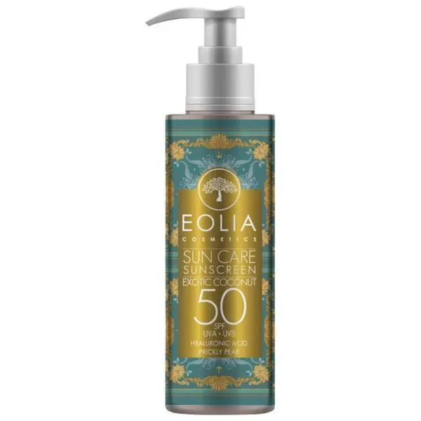 Eolia Cosmetics Лосион за тяло със слънцезащита SPF50, с кокос - Eolia Cosmetics Sun Care Sunscreen Exotic Coconut, 200 мл