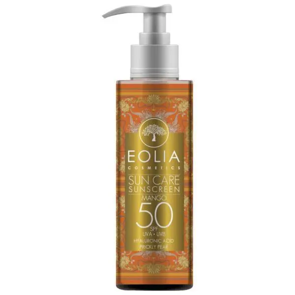 Eolia Cosmetics Лосион за тяло със слънцезащита SPF50, с кокос - Eolia Cosmetics Sun Care Sunscreen Mango, 200 мл
