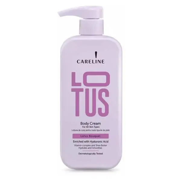 Careline Лосион за тяло за всички типове кожа - Careline Lotus Bouquet Body Cream, 500 мл