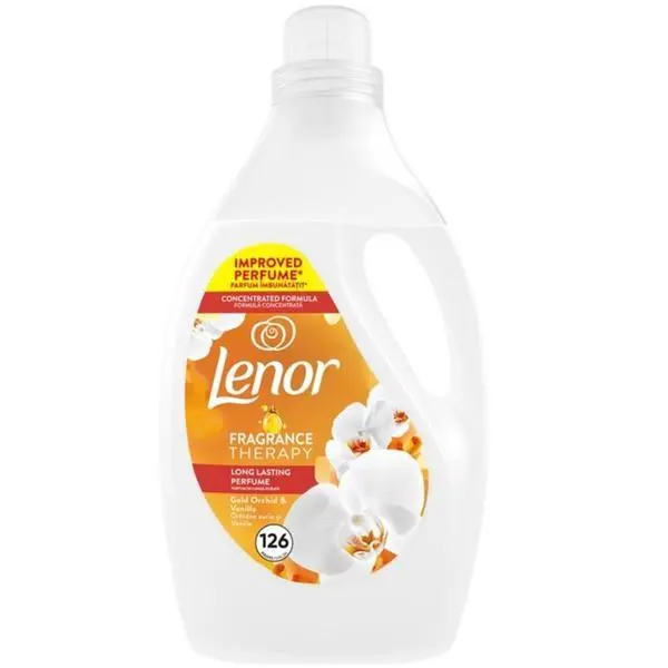 Lenor Луксозен балсам Златна орхидея и ванилия - Lenor Fragrance Therapy, 126 пранета, 2.65 л