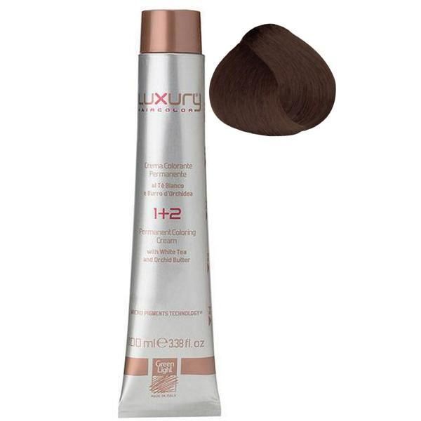 Green Light Луксозна перманентна кремообразна боя, нюанс Light Gianduia Brown 5.8, Green Light 100 мл