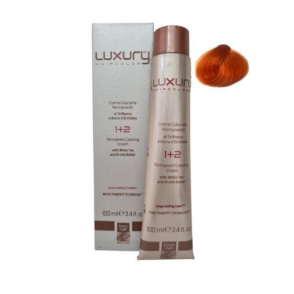 Green Light Луксозна полу-перманентна крем боя,без амоняк, нюанс Orange, Green Light 100 мл