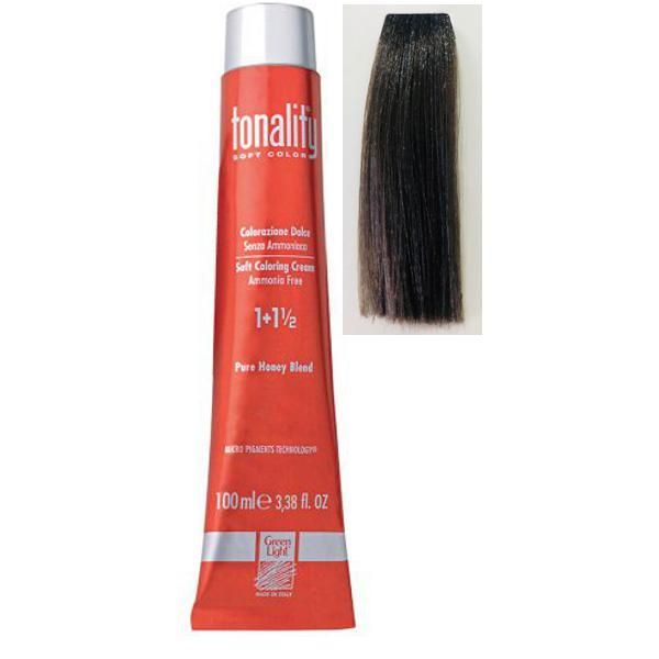 Green Light Луксозна полу-перманентна крем боя,без амоняк, нюанс тъмно сив, Green Light 100 мл