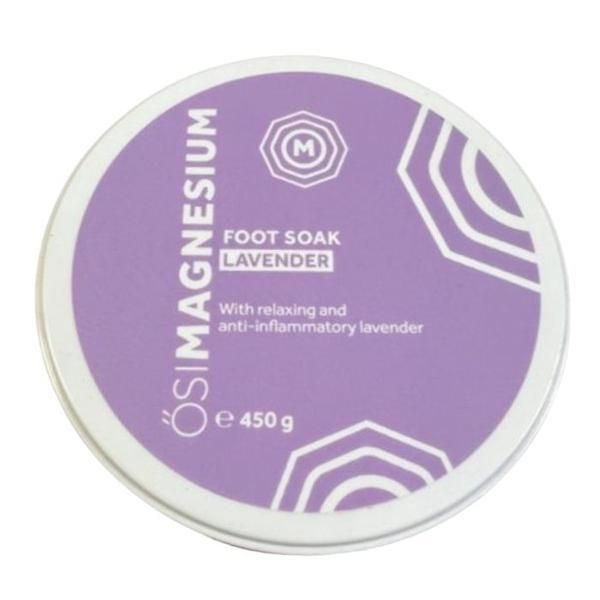 OsiMagnesium Люспи за вана с магнезий за релаксация на краката - Foot Soak Lavender, OsiMagnesium, 450 гр