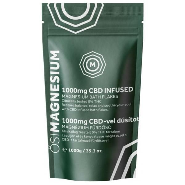 OsiMagnesium Магнезиеви люспи за баня CBD Infused Bath Flakes - OsiMagnesium 1000 mg CBD Infused Magnesium Bath Flakes, 1000 гр
