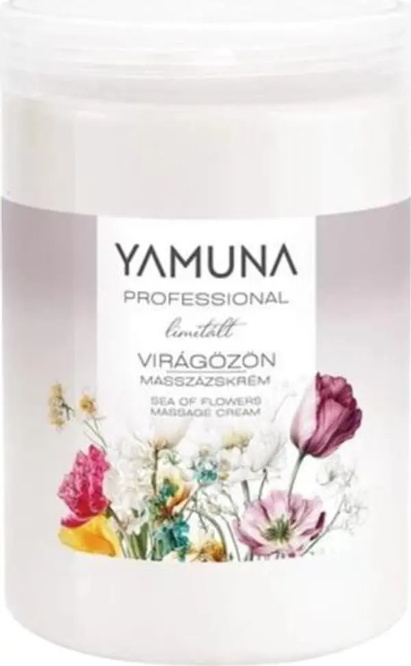 Yamuna Масажен крем Sea of ????Flowers - Yamuna Sea of ????Flowers Massage Cream, 1000 мл