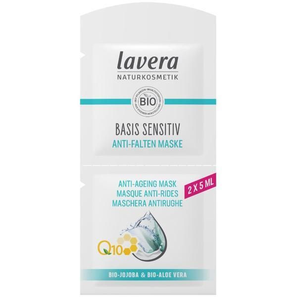 Lavera Маска против бръчки за всички типове кожа с коензим Q10 - Basis Sensitiv Lavera, 2 x 5 мл