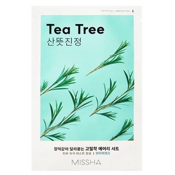 Missha Маска с екстракт от чаено дърво - Missha Airy Fit Sheet Face Mask - Tea Tree, 19 гр