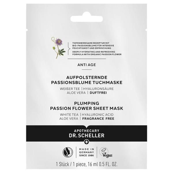 Dr. Scheller Маска тип сълфетка Dr. Scheller Plumping Passion Flower Sheet Mask, 16 мл