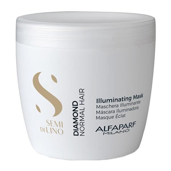 Alfaparf Milano Маска за блясък за нормална коса - Alfaparf Milano Semi Di Lino Diamond Illuminating Mask, 500мл