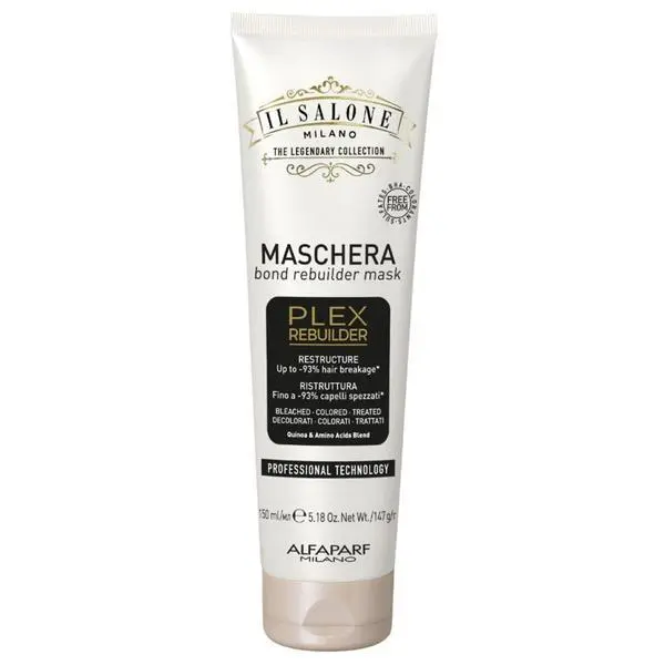 Alfaparf Milano Маска за боядисана, избелена и химически третирана коса** - Il Salone Milano Bond Plex Rebuilder Mask, 150 мл