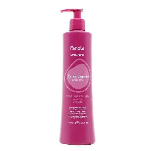 Fanola Маска за боядисана коса - Fanola Wonder Colour Locker Extra Care Sealing Cream, 480 мл