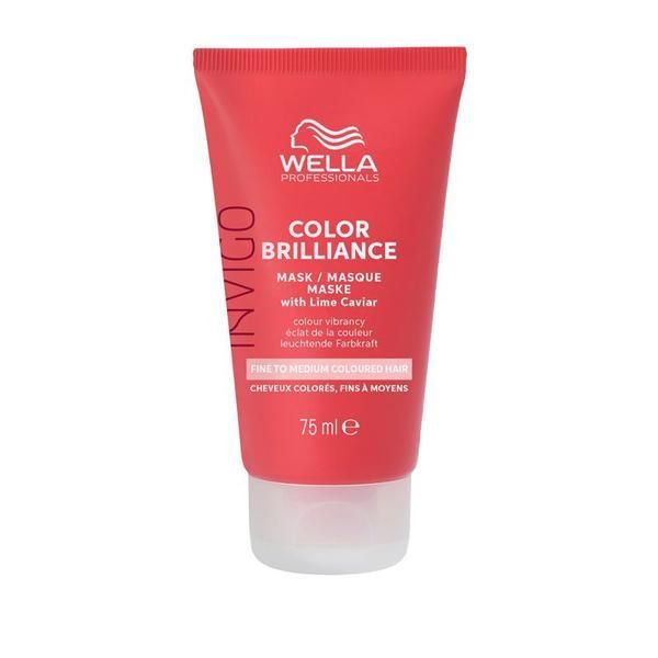 Wella Professionals Маска за боядисана тънка/нормална коса - Wella Professionals Invigo Color Brilliance Fine/Normal Travel Size Mask, версия 2023, 75 мл