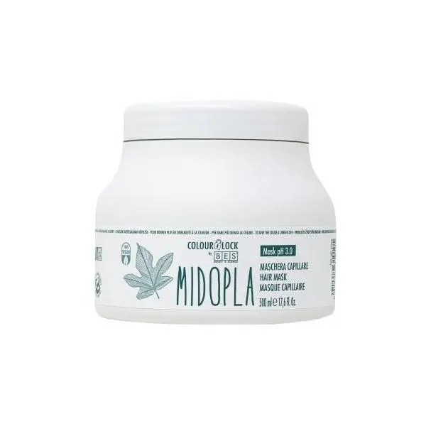 Bes Маска за чуплива, суха, увредена коса** - Bes Midopla Colour Lock Hair Mask, 500 мл