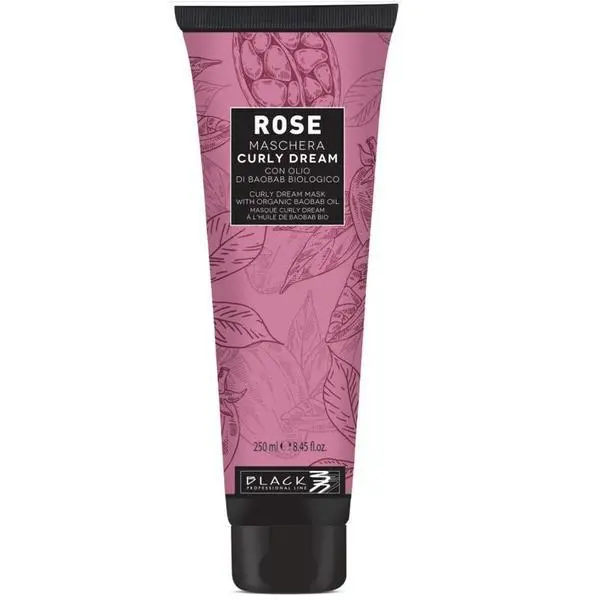 Black Professional Line Маска за дефиниране на къдрици с масло от баобаб - Black Professional Line Rose Curly Dream Mask, 250 мл