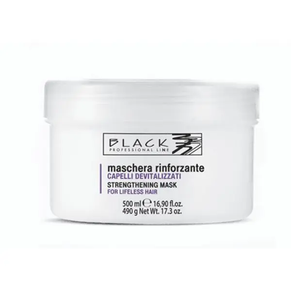 Black Professional Line Маска за изправяне на косата - Black Professional Line Strenghthening Mask for Lifeless Hair, 500мл