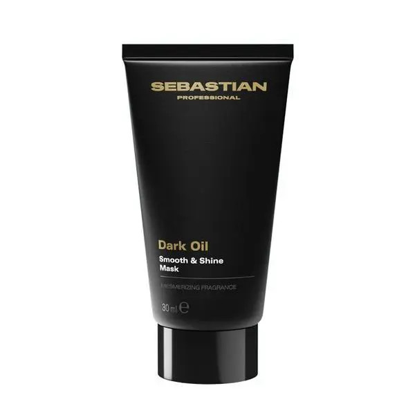 Sebastian Professional Маска за копринено мека и блестяща коса - Sebastian Professional Dark Oil Smooth &amp; Shine Mask, 30 мл