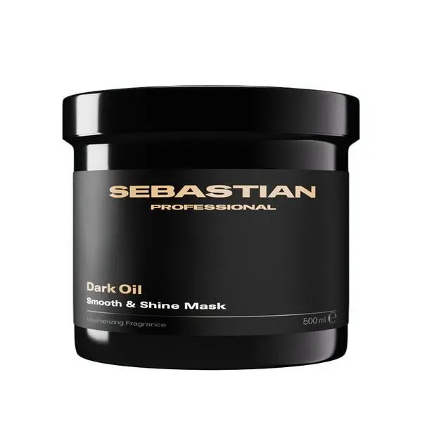 Sebastian Professional Маска за копринено мека и блестяща коса - Sebastian Professional Dark Oil Smooth &amp; Shine Mask, 500 мл