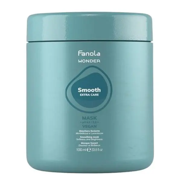 Fanola Маска за коса за изглаждане и дисциплиниране - Fanola Wonder Smooth Extra Care Hair Mask, 1000 мл