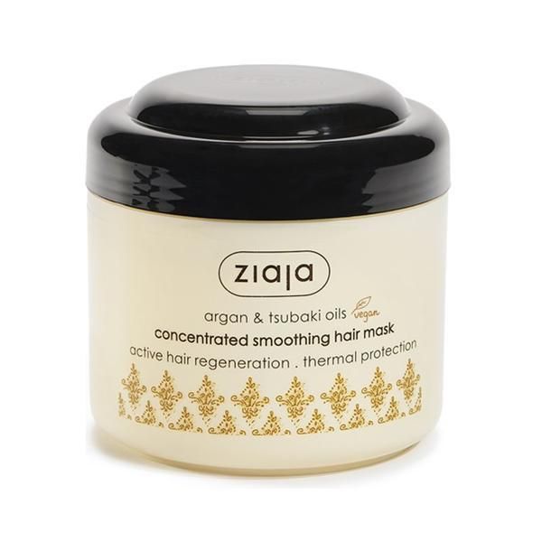 Ziaja Маска за коса - Ziaja Argan and Tsubaki Oils Concentrated Smoothing Hair Mask, 200 мл
