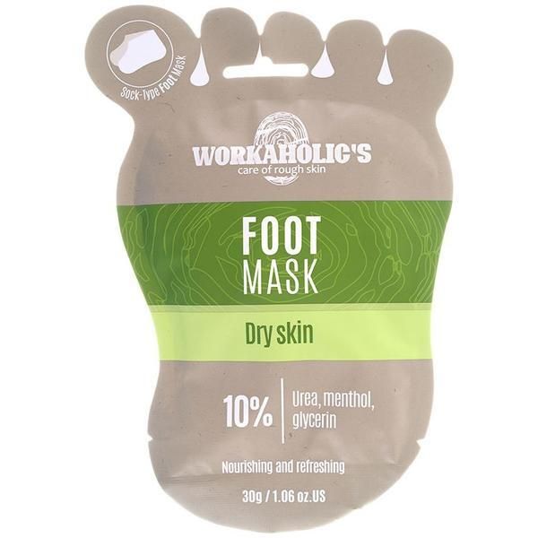 Camco Маска за крака Workaholic&#039;s Foot Mask с урея, ментол и глицерин, Camco, 1 опаковка