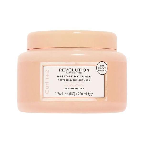 Revolution Haircare Маска за къдрава коса Restore My Curls - Revolution Haircare Curl 1+2 Restore Overnight Mask, 220 мл